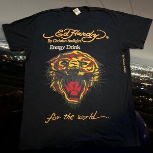Ed Hardy Sick black & yellow T-shirt